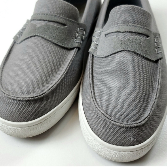 Cole Haan Gray Canvas Loafers - Picture 8 of 8
